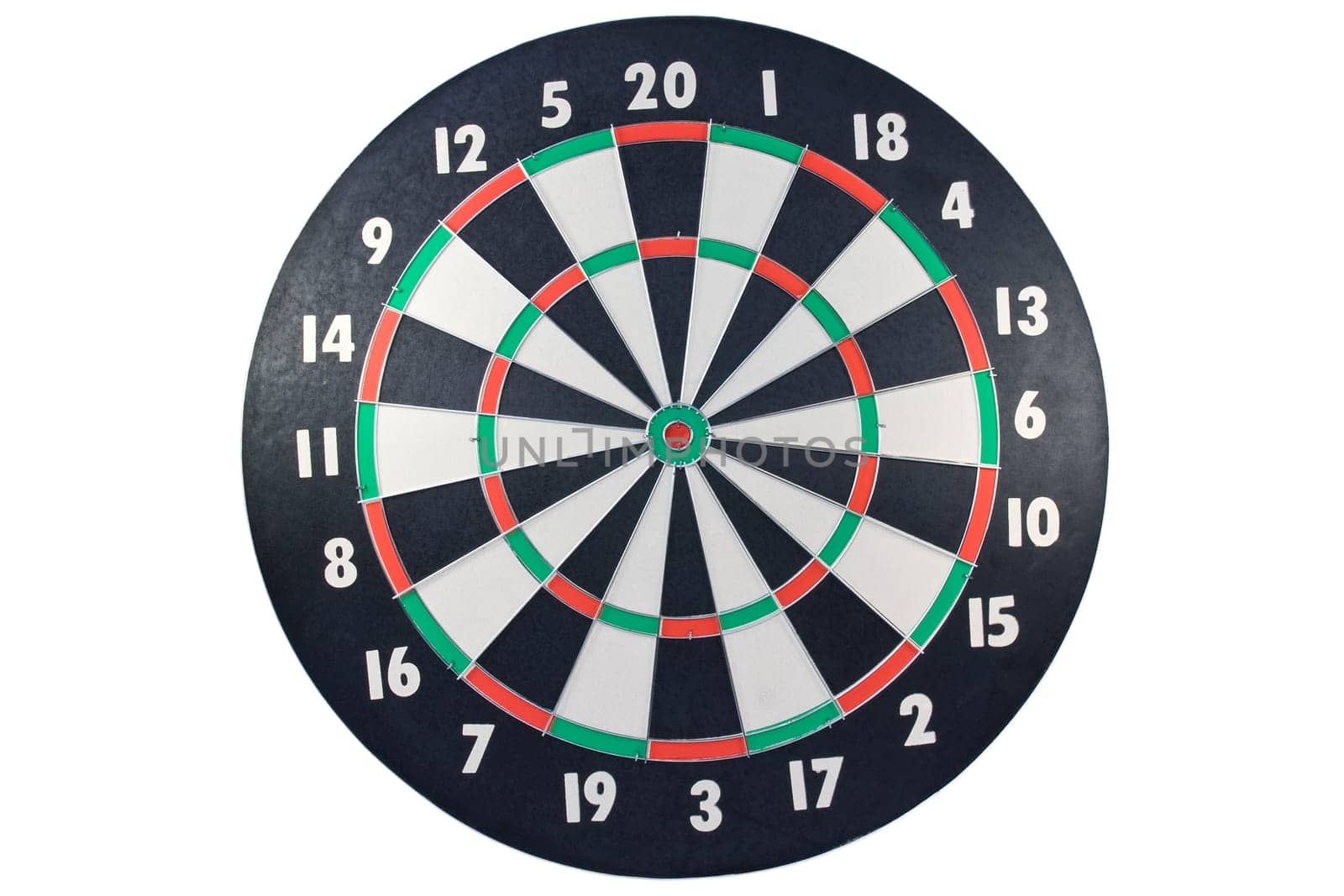 Dart board isolated over a white background