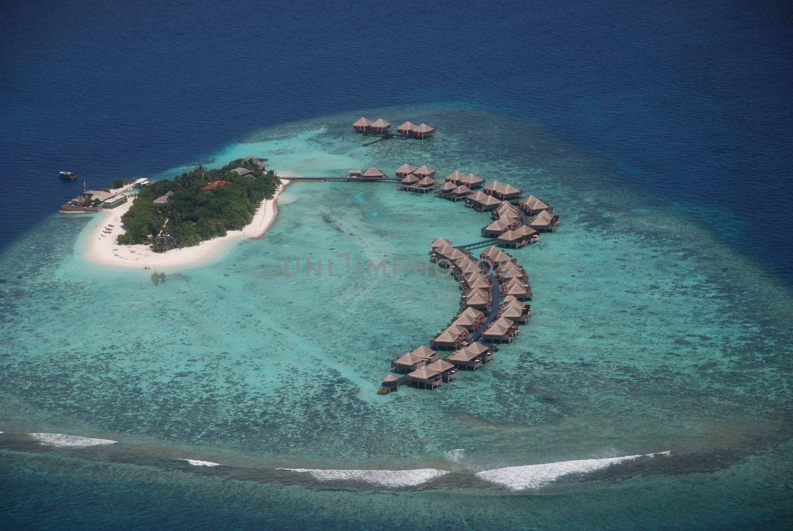 Maldives Aerial View Island
