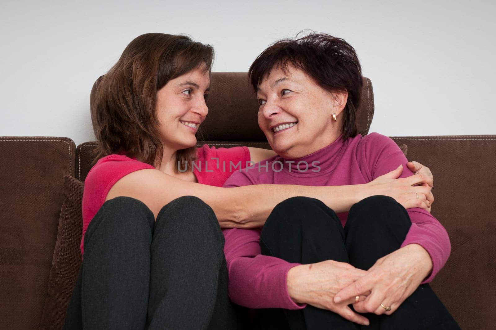 Love - mother and daughter at home