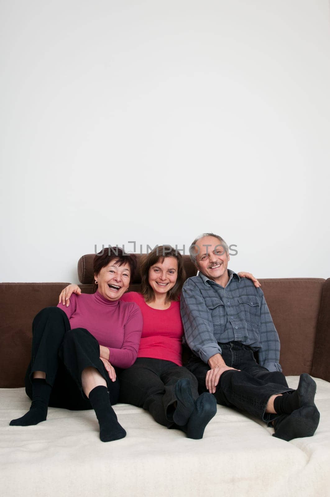 Happy family - portrait at home