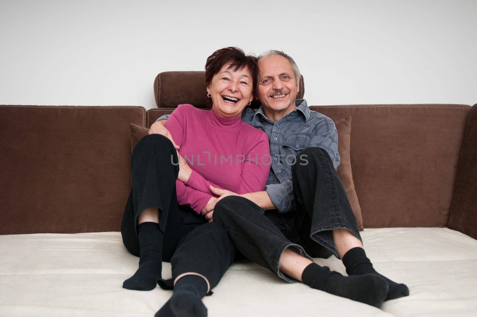 Senior couple - portrait at home
