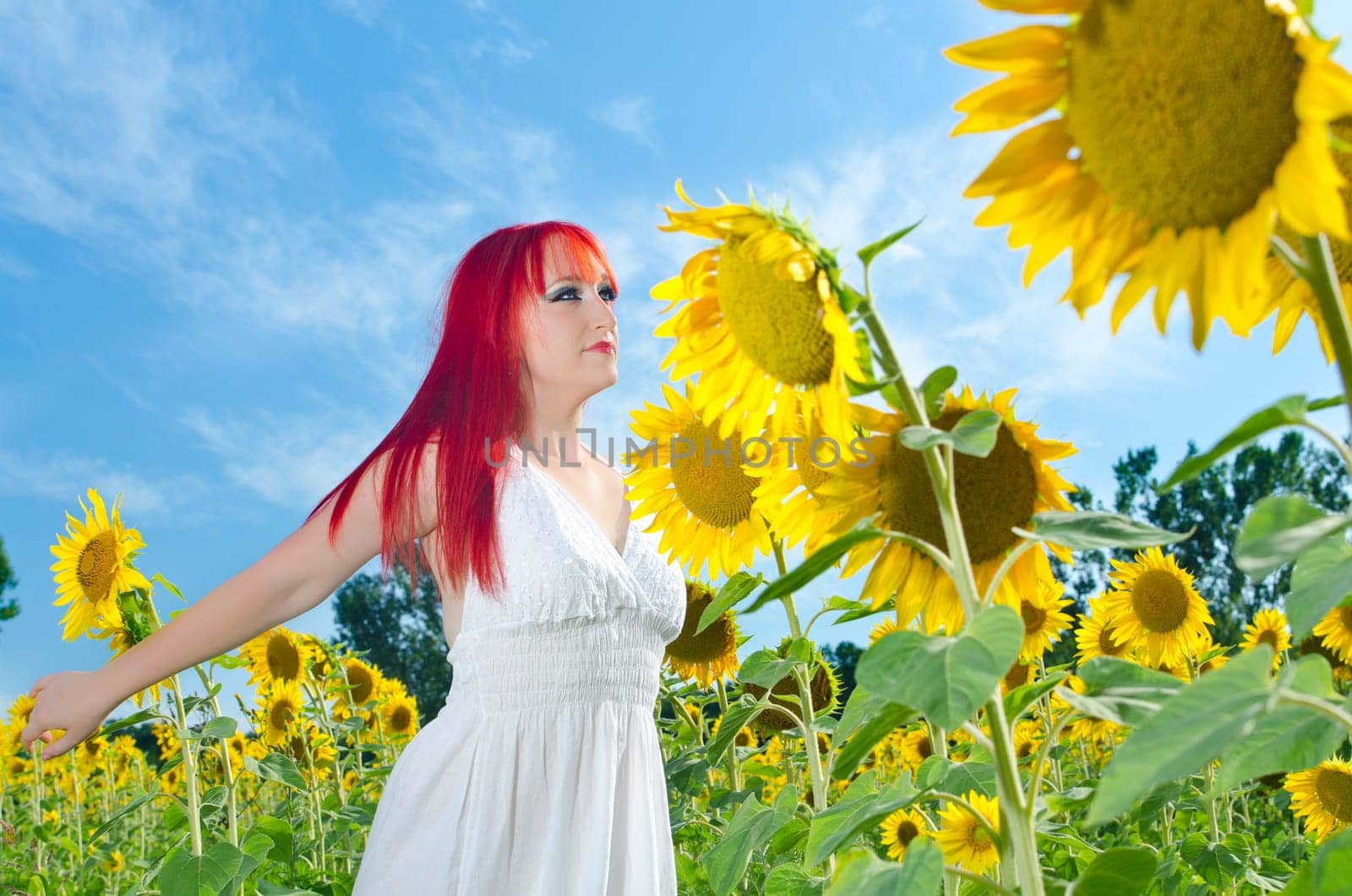 A young girl expresses her feelings of freedom and joy