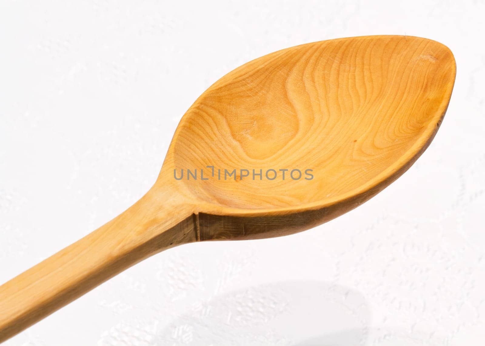 Boxwood wooden spoon, Wooden spoon on White background
