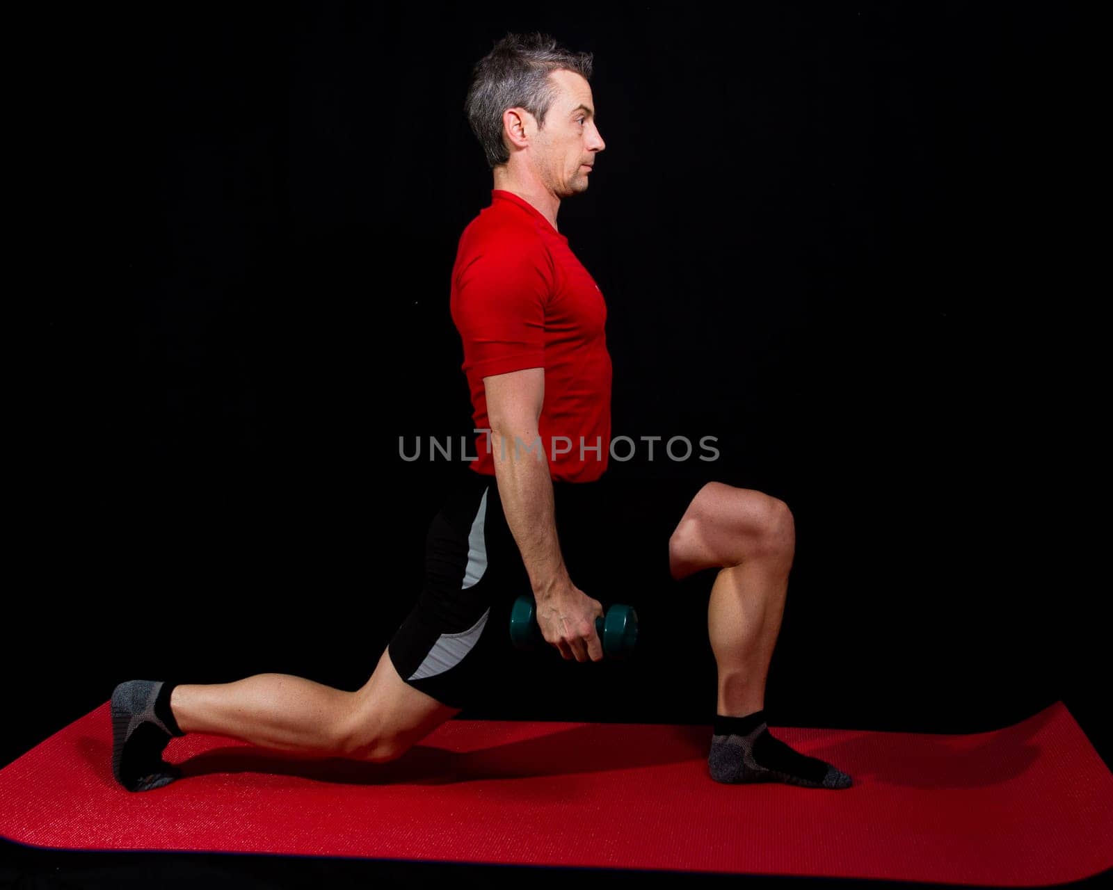 Athlete doing fitness training