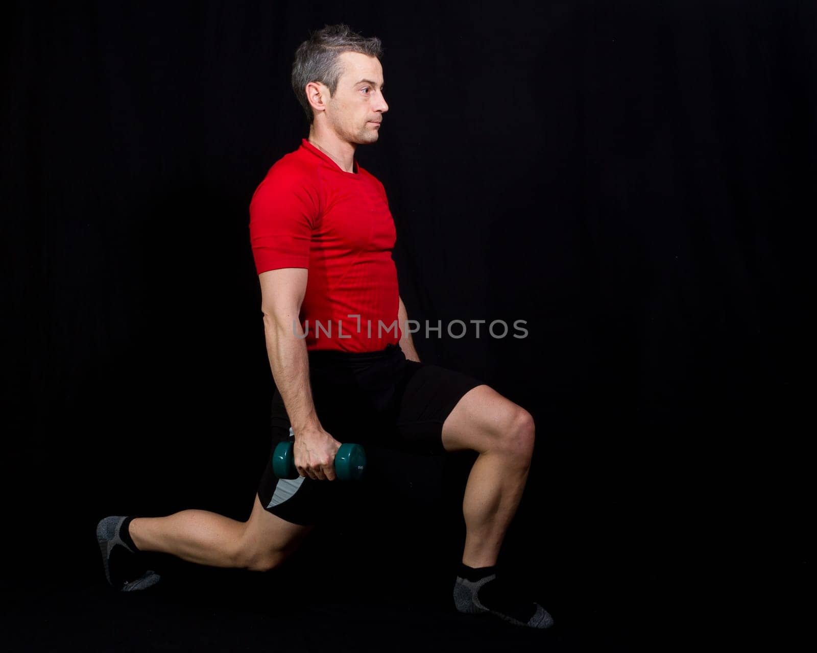 Athlete doing fitness training