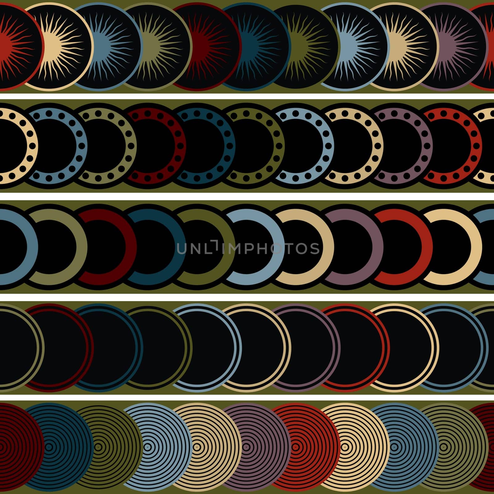 Seamless retro pattern, abstract repeating tile for print