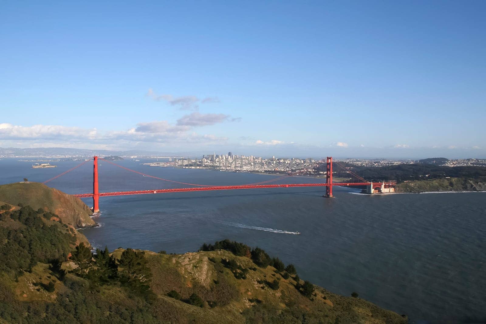 Golden Gate Bridge with San Francisco in the background