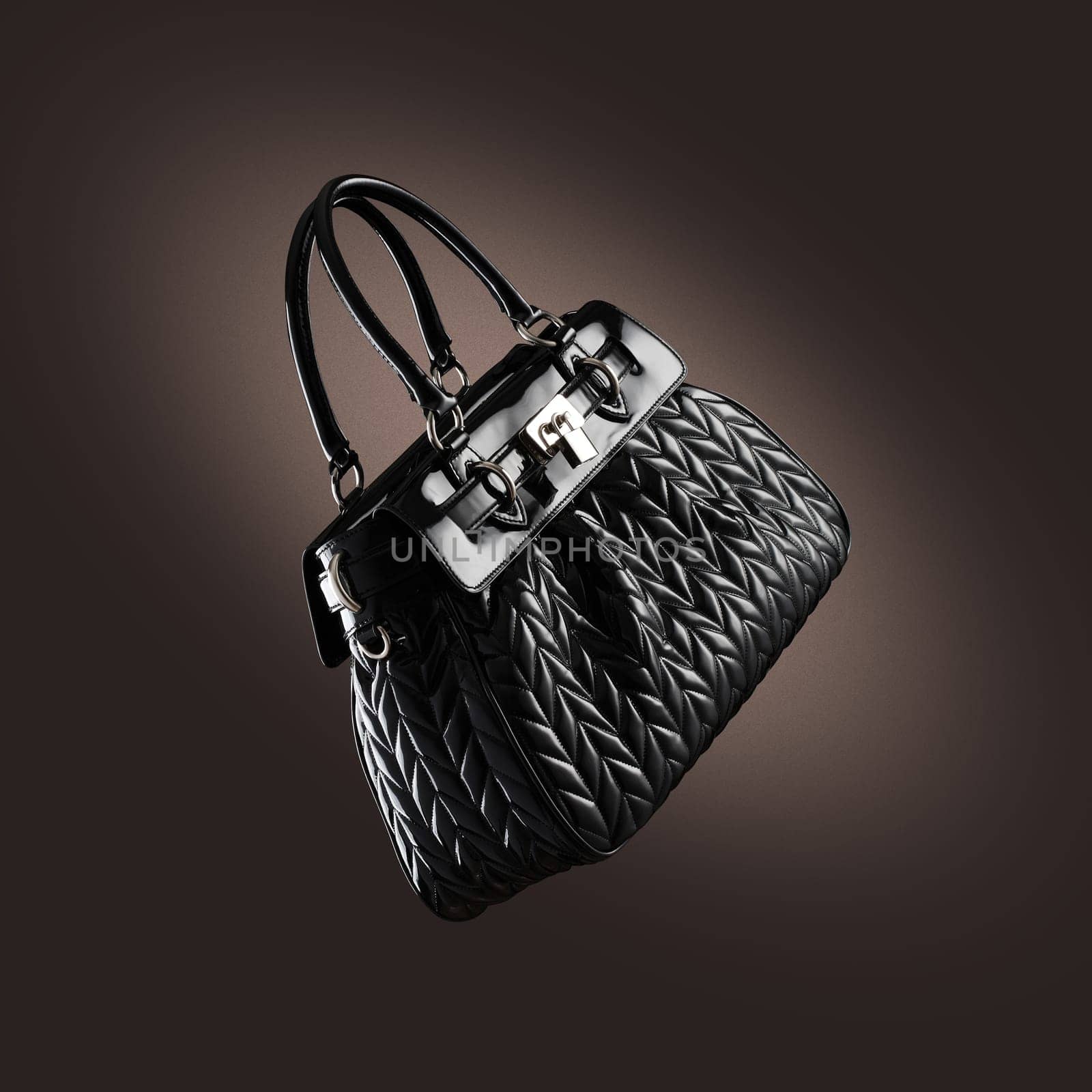 ladies handbag on  dark background