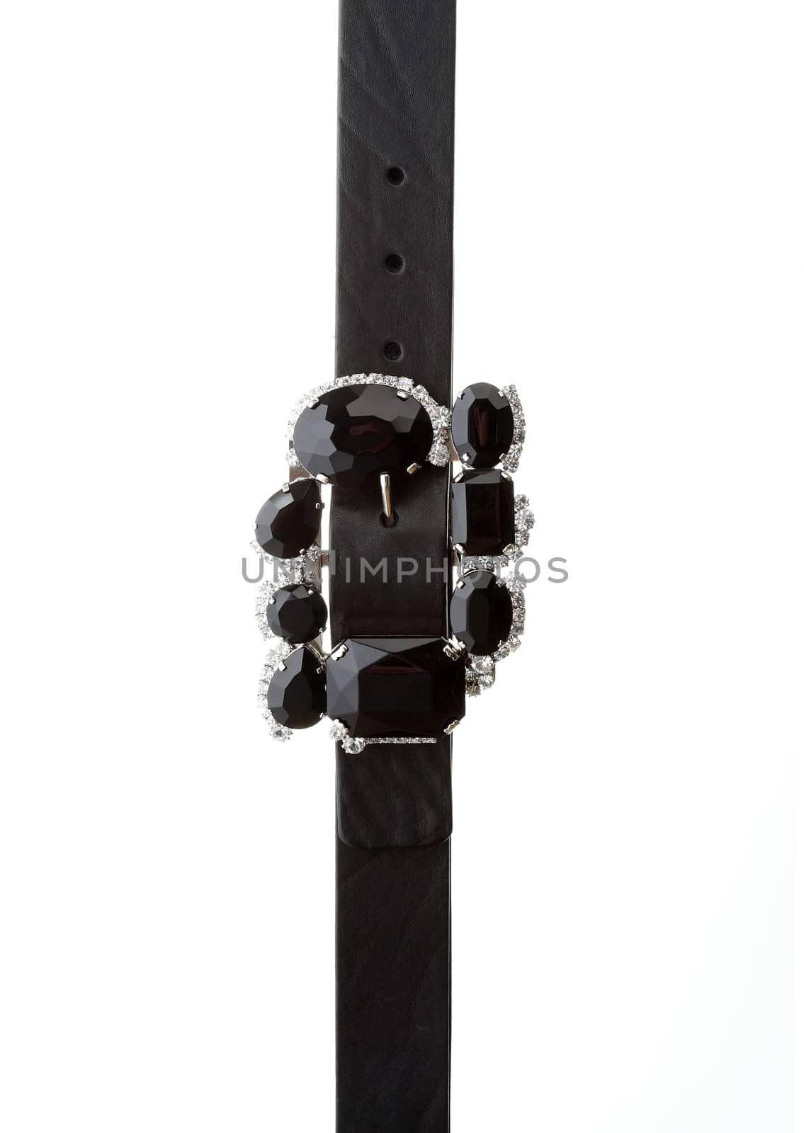 Close-up of studded modern fashionable belt