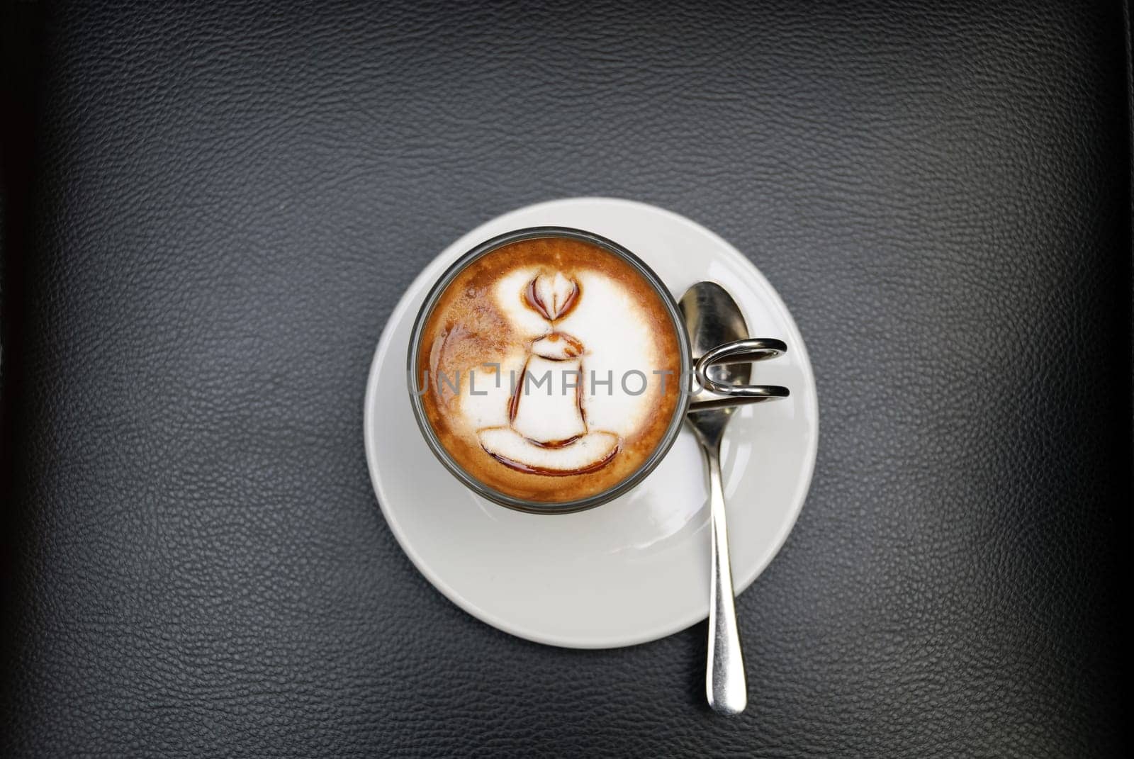 coffee and milk with coffee designed