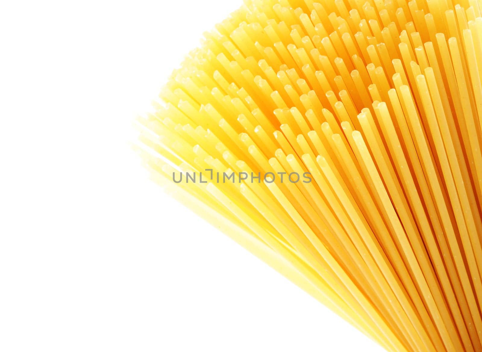Mediterranean diet . Italian pasta, uncooked spaghetti