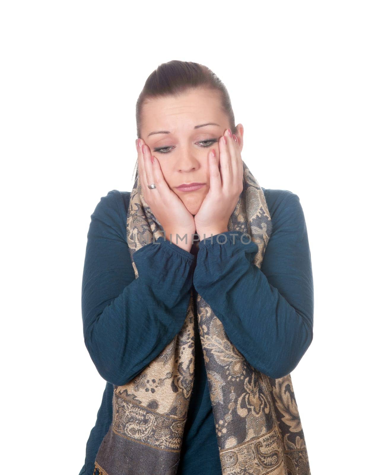 Young woman is disappointed