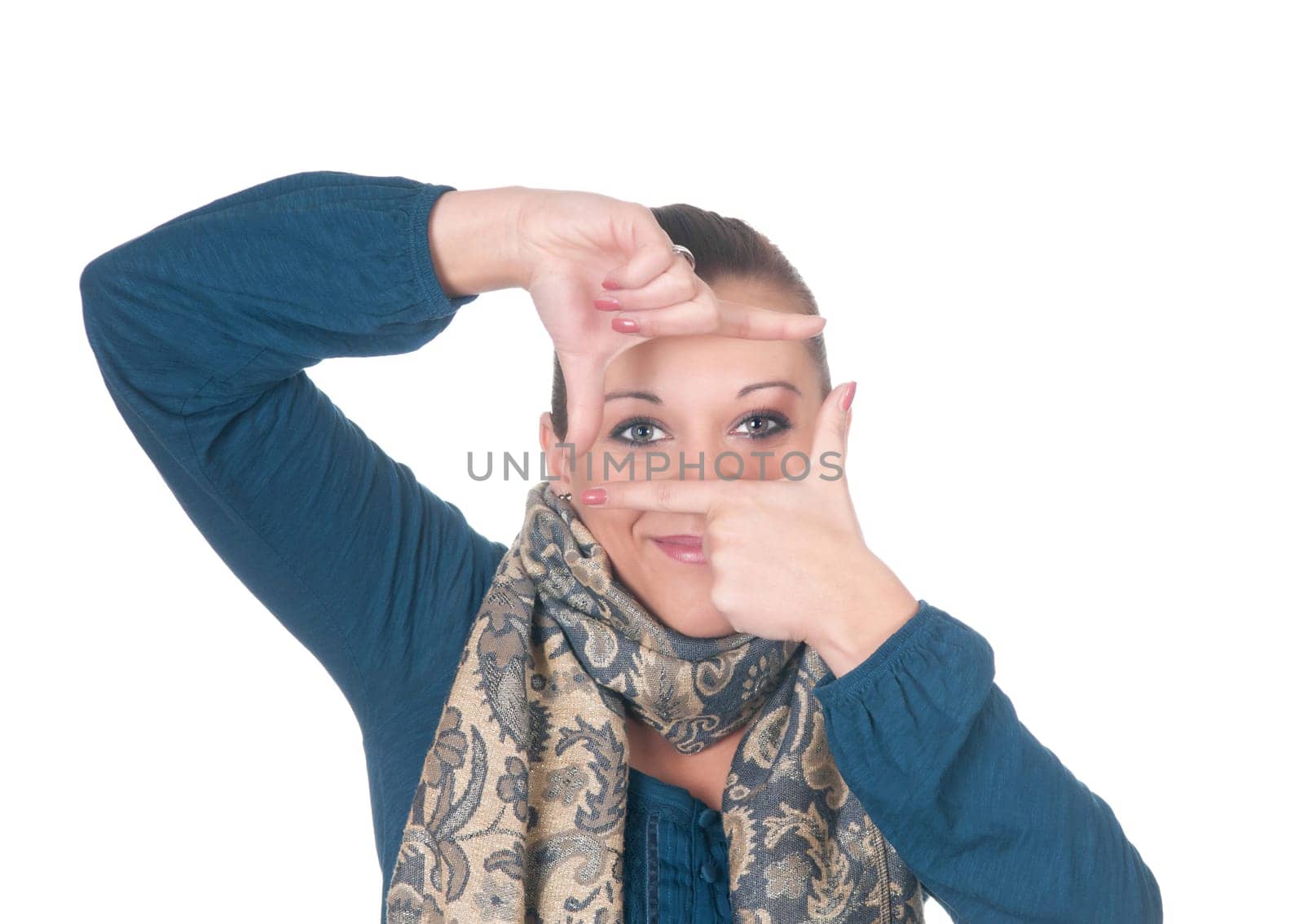Young woman with perspective
