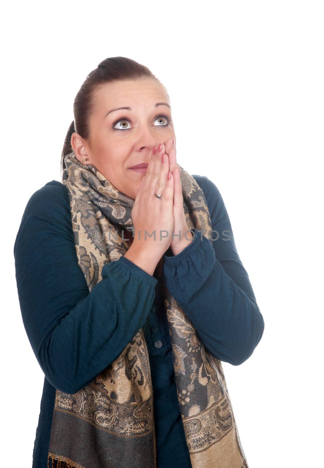 Young woman is worried