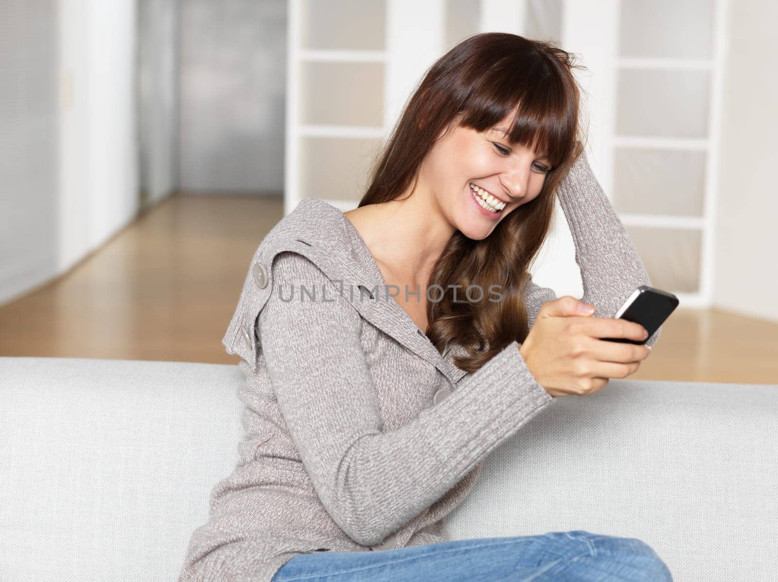 Young woman with mobile phone
