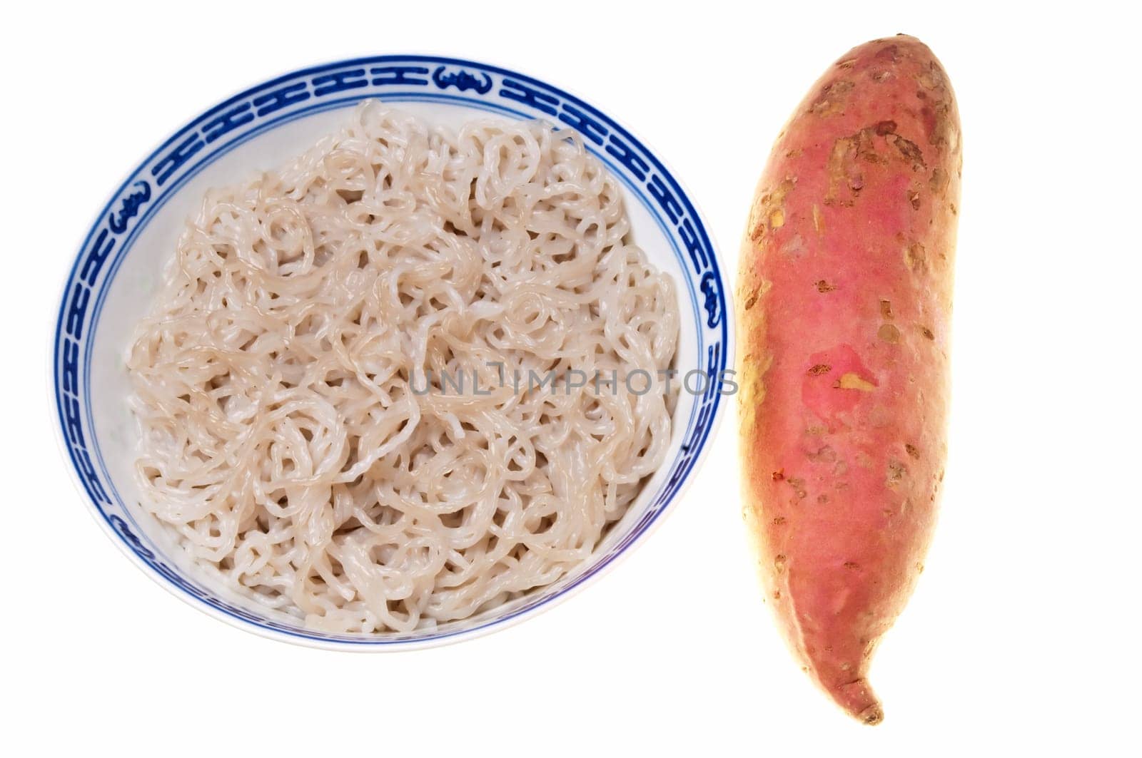 Pasta made from sweet potatoes