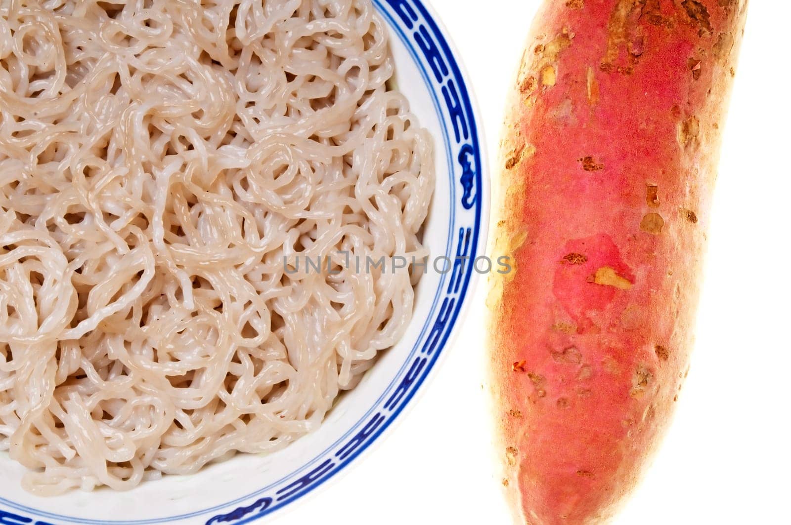 Pasta made from sweet potatoes