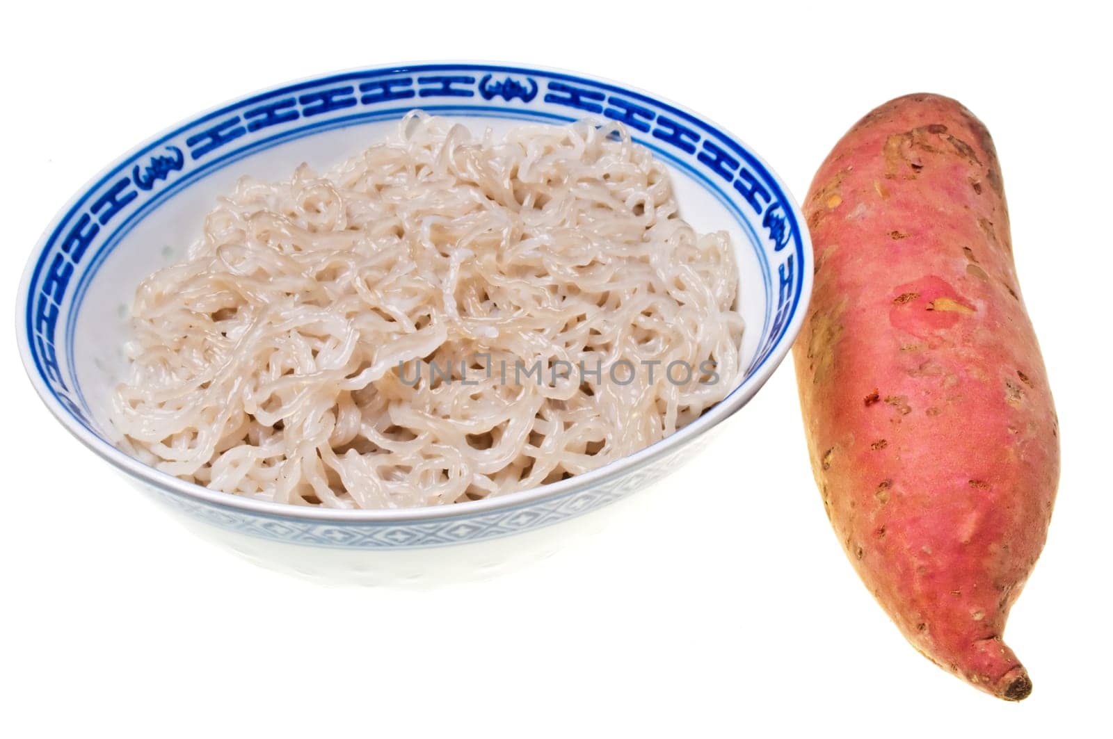Pasta made from sweet potatoes