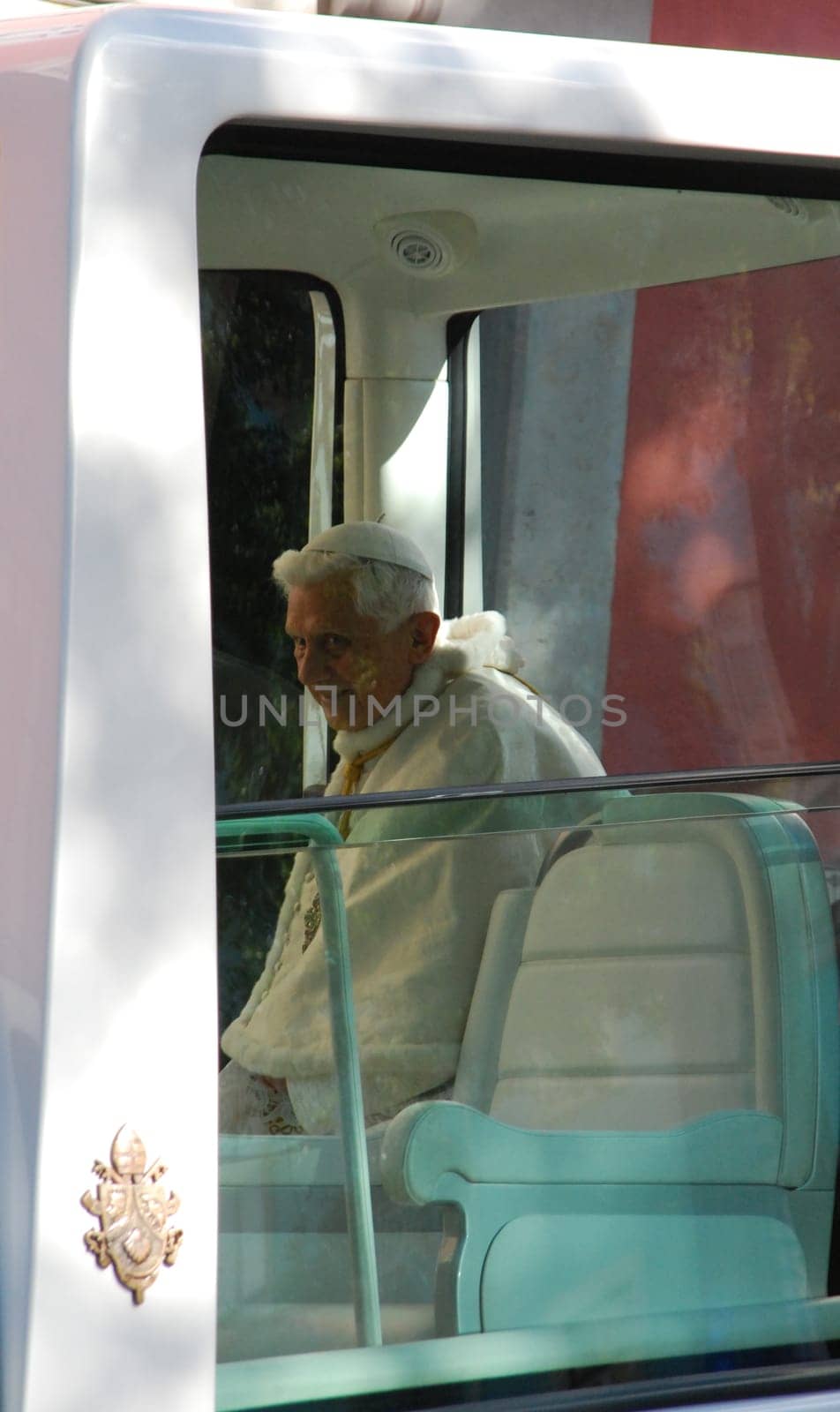 LISBON - MAY 11: 2010 Pope Benedict XVI, born Joseph Alois Ratzinger is the 265th and reigning Pope, he succeeded Pope John Paul II on May 11, 2010 in LISBON, PORTUGAL.