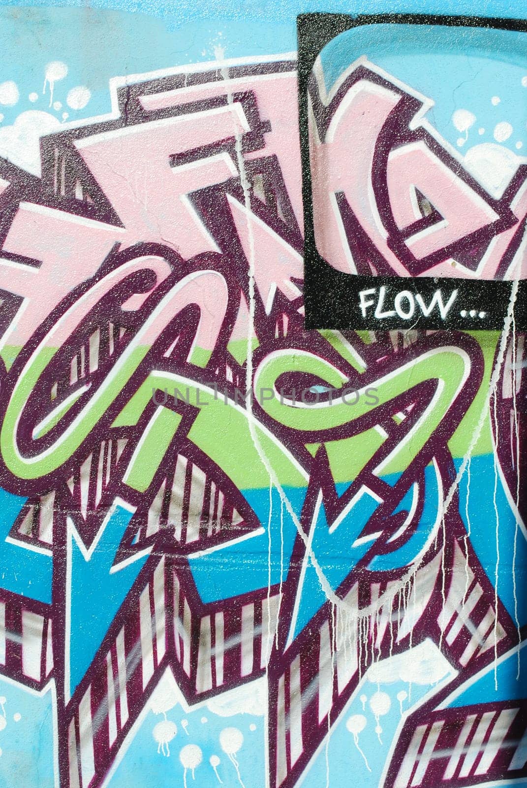 urban art on abandoned city places