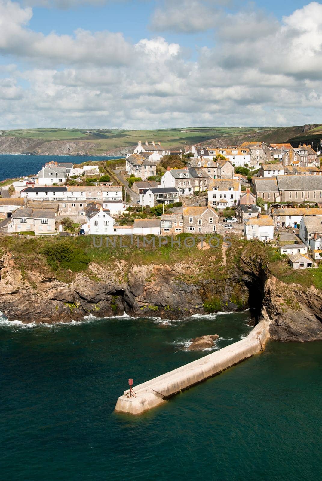 view of the village of Port Isaac in Cornwall