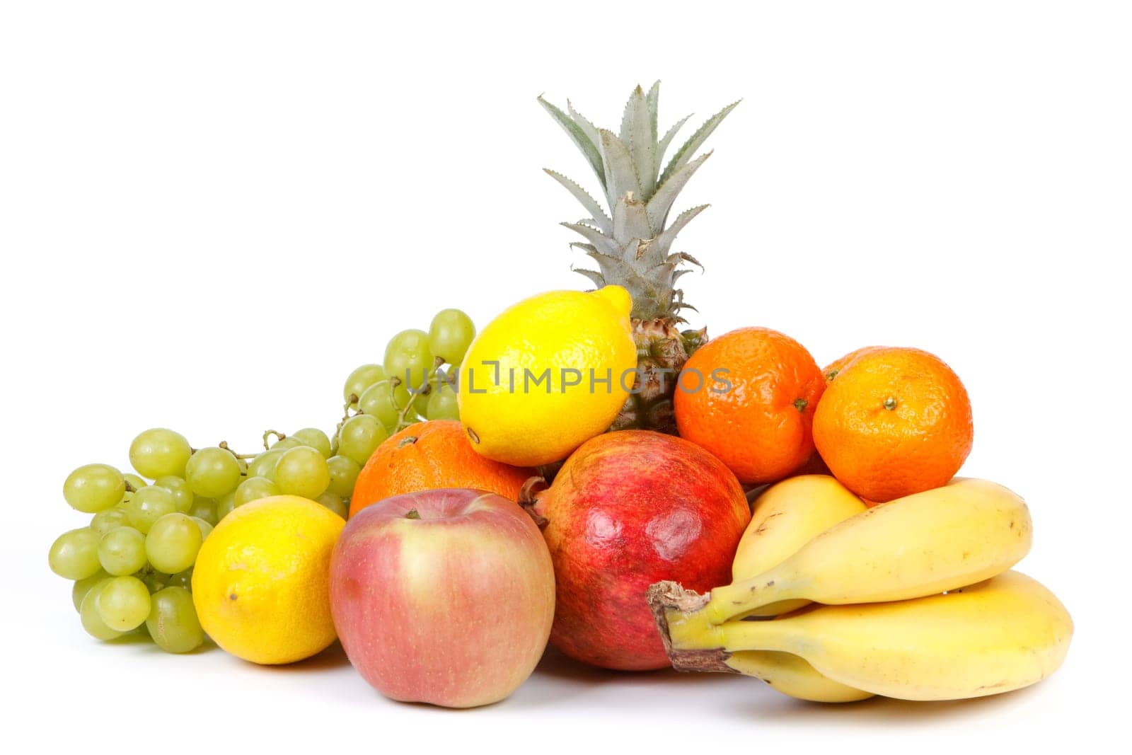 Still-life with fresh appetizing fruits. Close up.