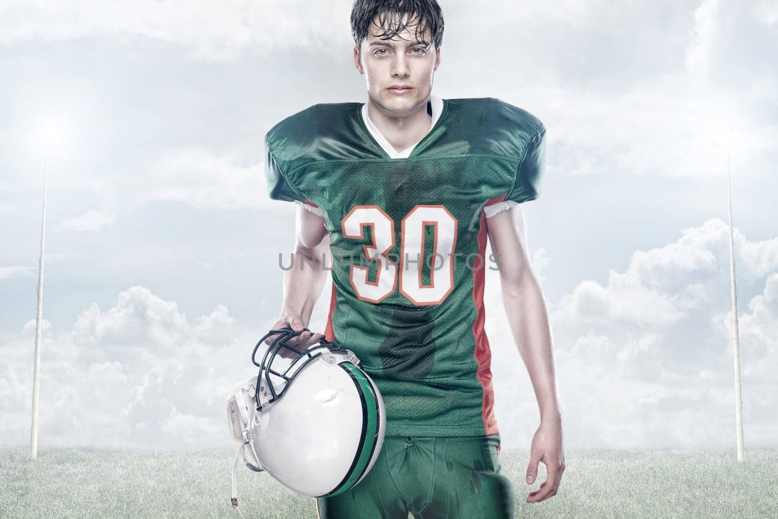 Young American Football Player