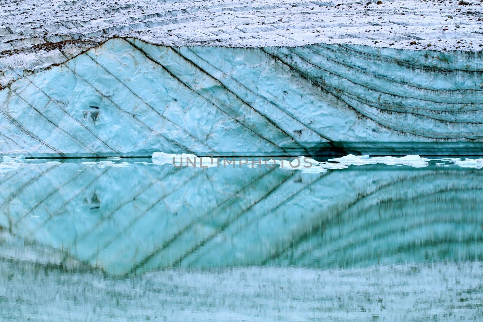 Glacial meltwater from the Angel Glacier in Jasper National Park.