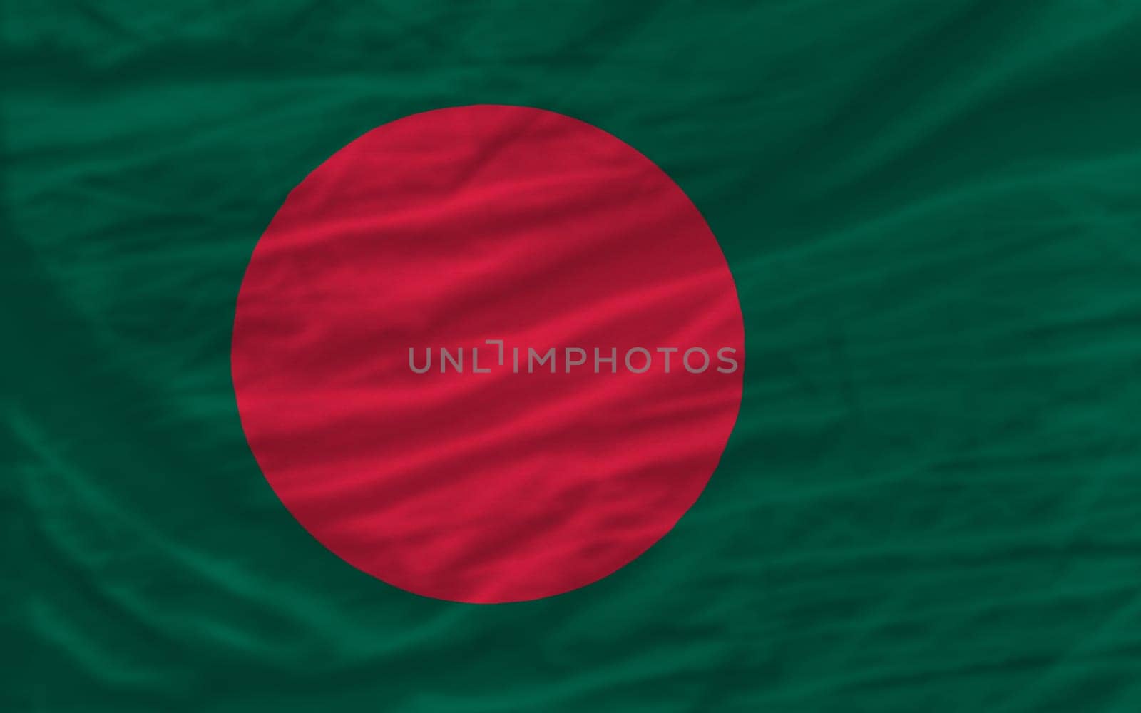 complete national flag of bangladesh covers whole frame, waved, crunched and very natural looking. It is perfect for background