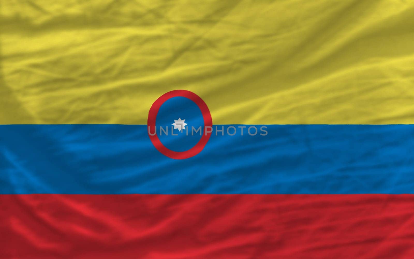complete national flag of columbia covers whole frame, waved, crunched and very natural looking. It is perfect for background