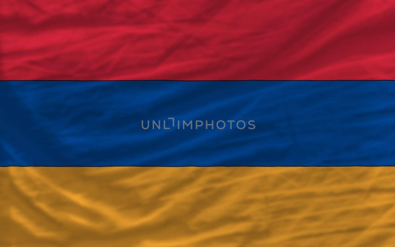 complete national flag of armenia covers whole frame, waved, crunched and very natural looking. It is perfect for background