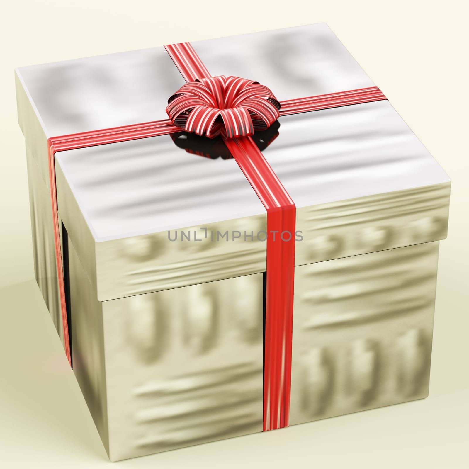 Silver Gift Box As Birthday Present For Women