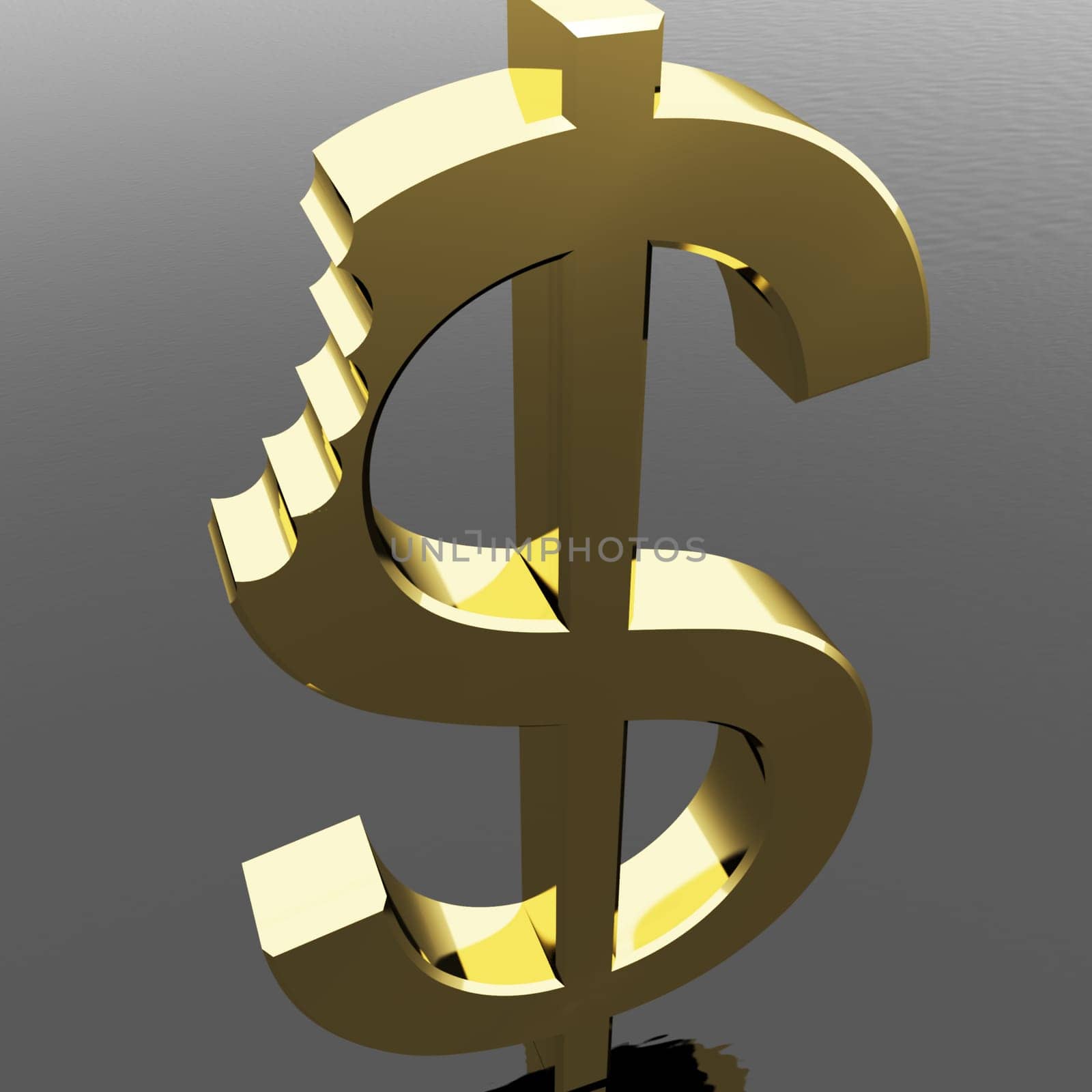Dollar With Bite Showing Devaluation Crisis And Recessions