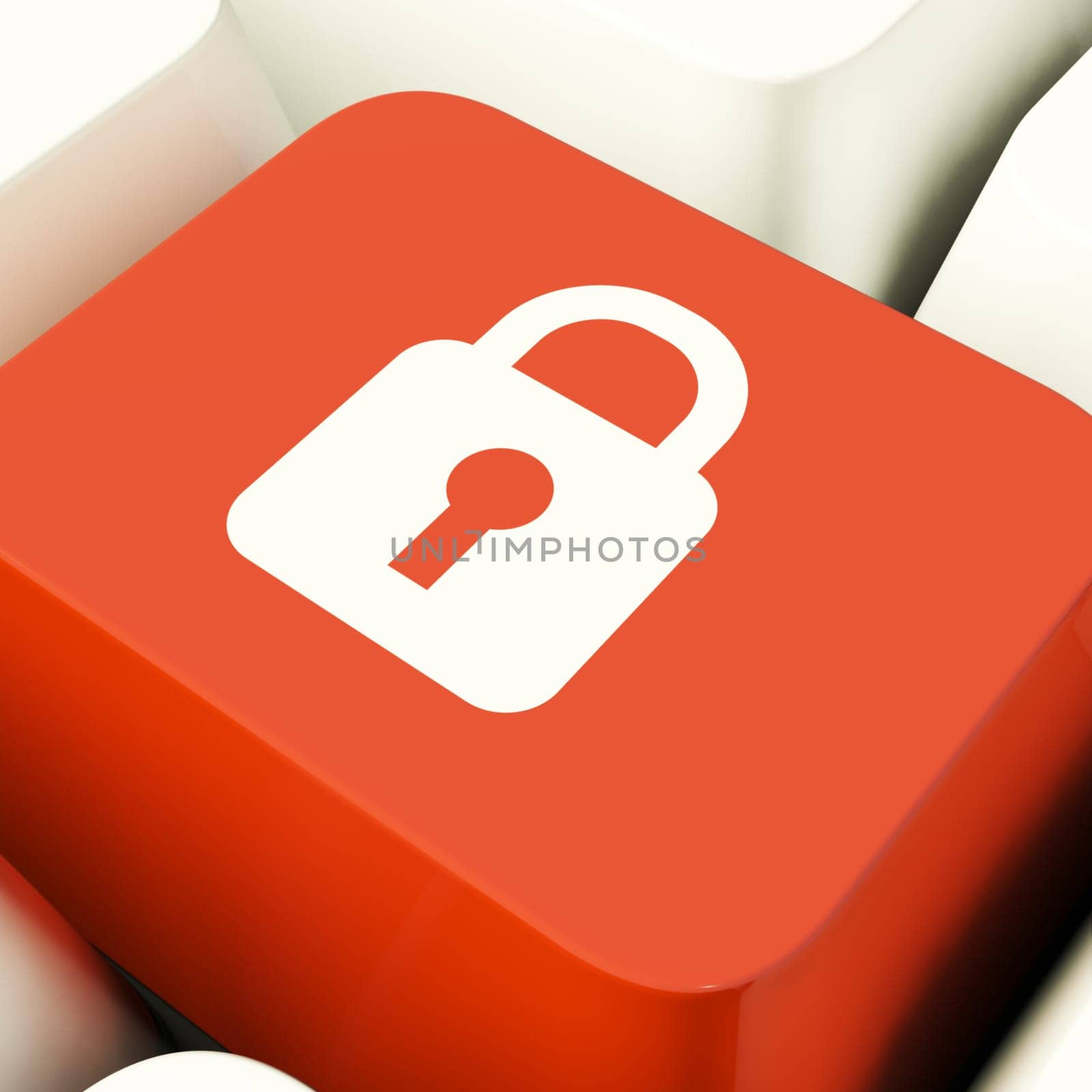 Padlock Icon Computer Key Showing Safety Security Or Protected