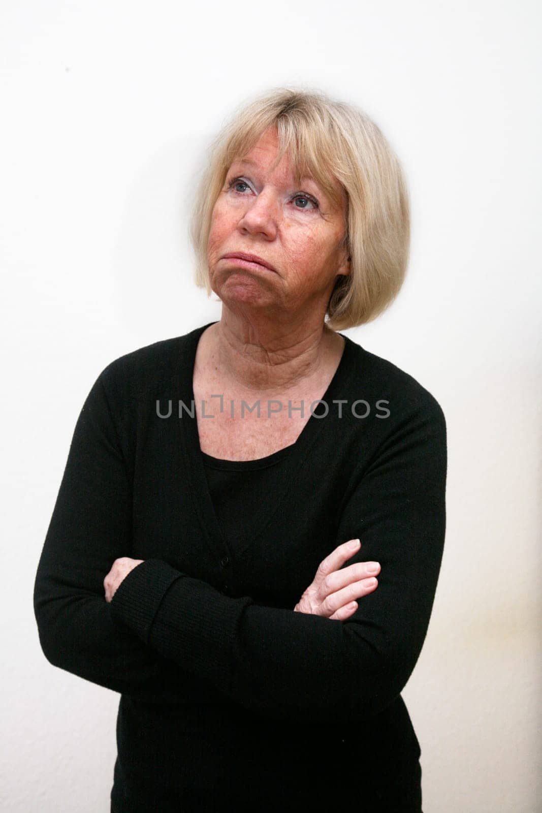 Annoyed senior citizen