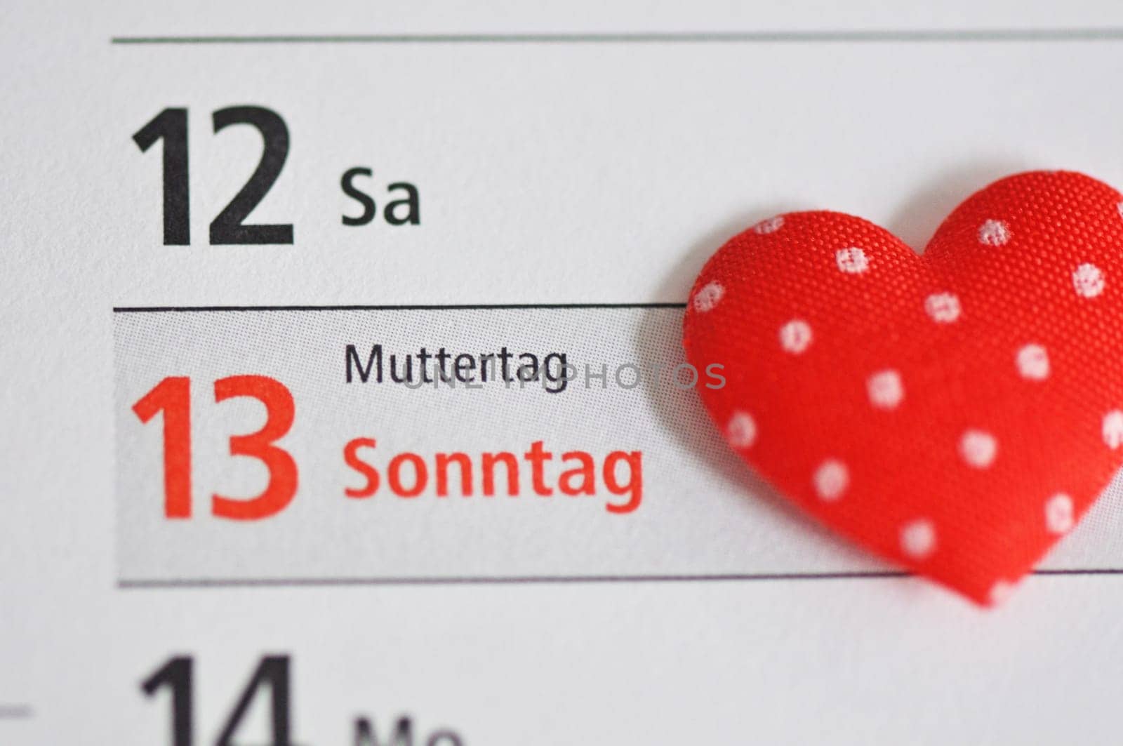 Mother's Day in the calendar