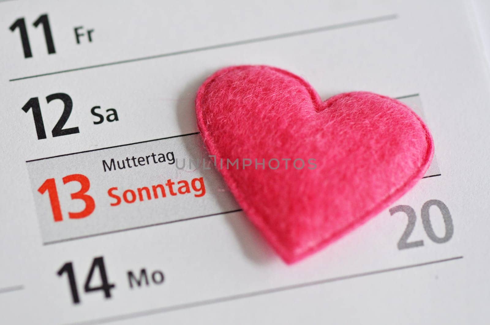 Mother's Day in the calendar