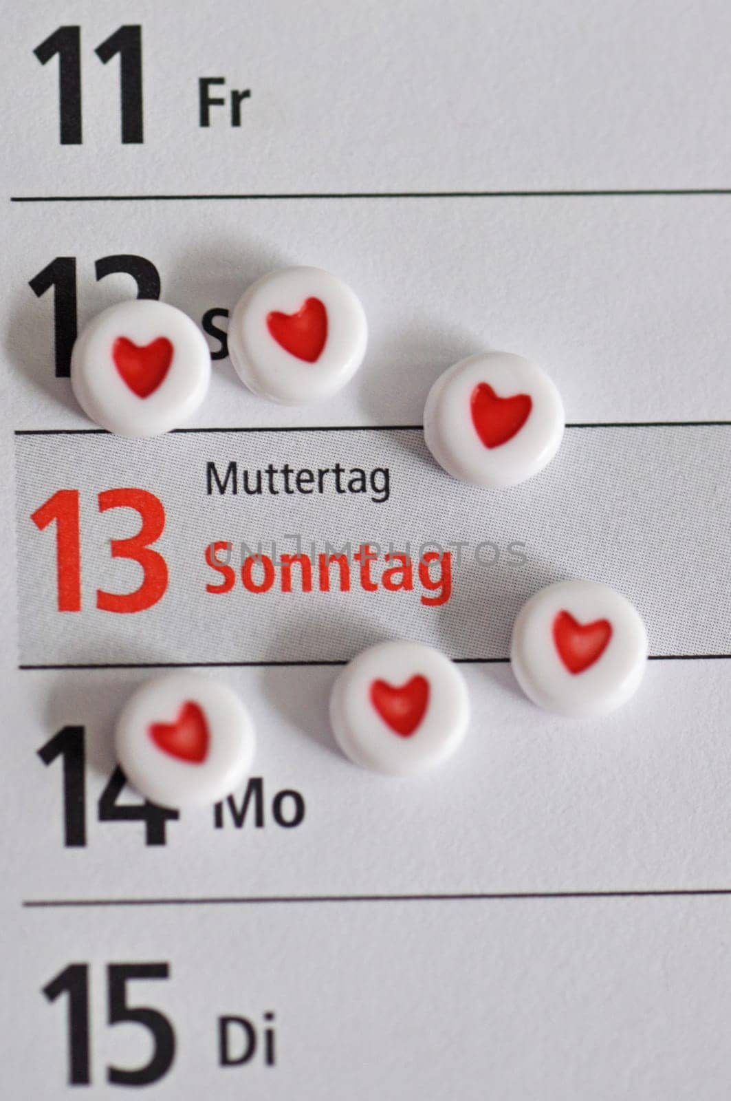 Mother's Day in the calendar