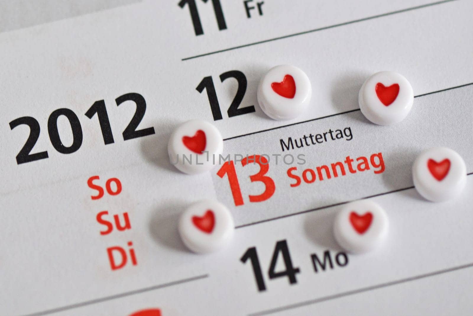 Mother's Day in the calendar