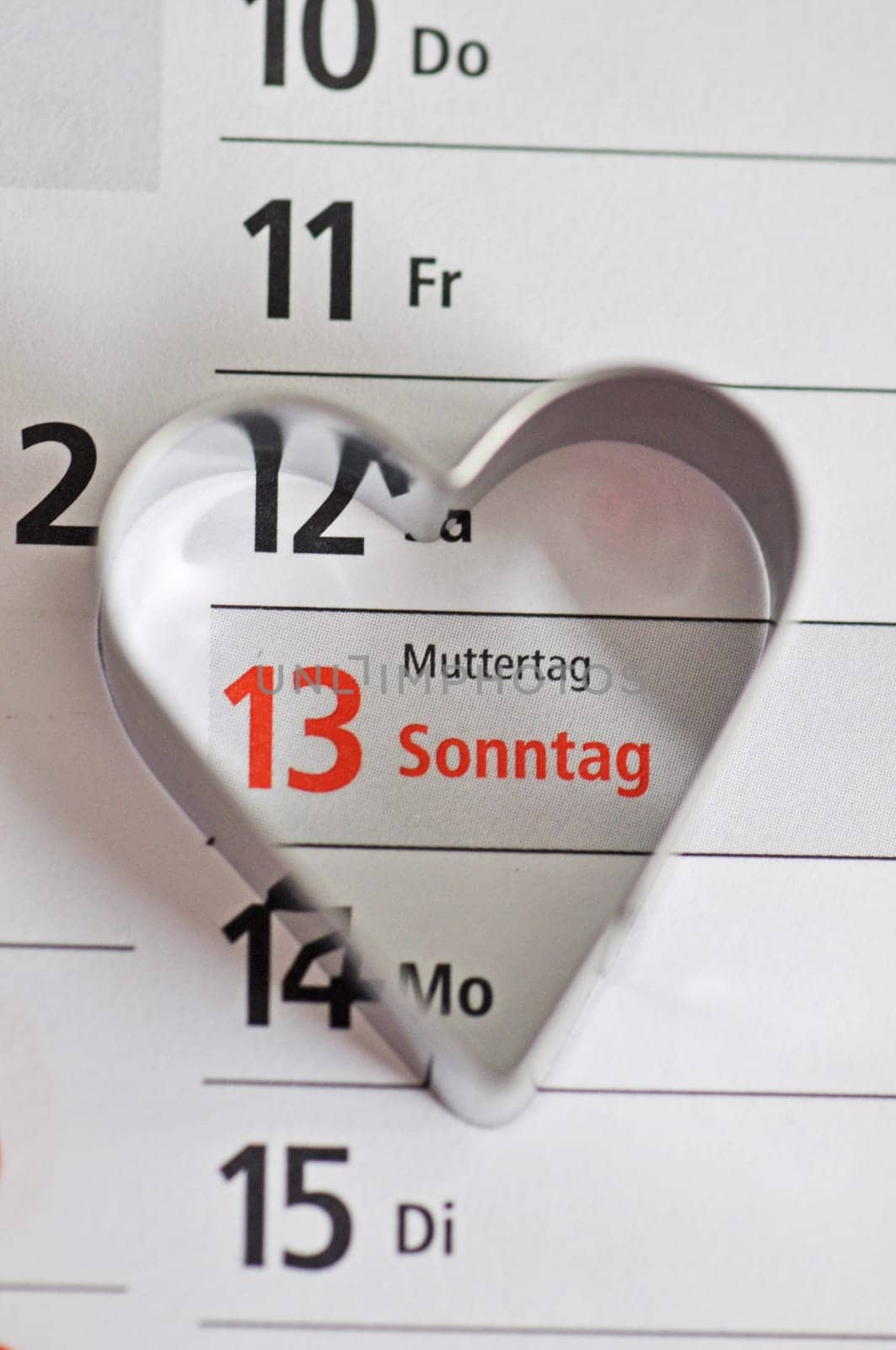 Mother's Day in the calendar