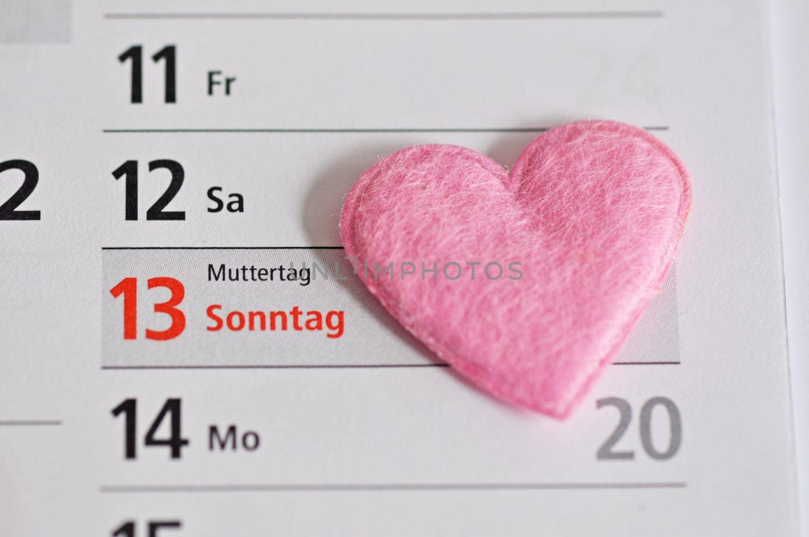Mother's Day in the calendar