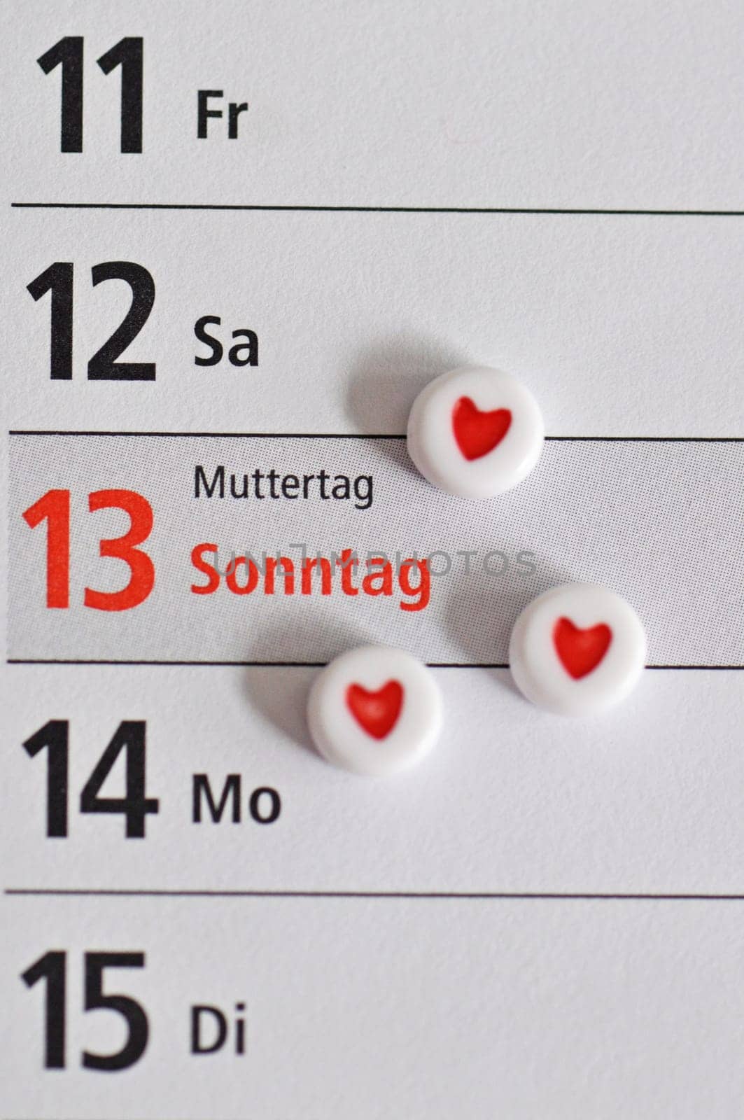 Mother's Day in the calendar
