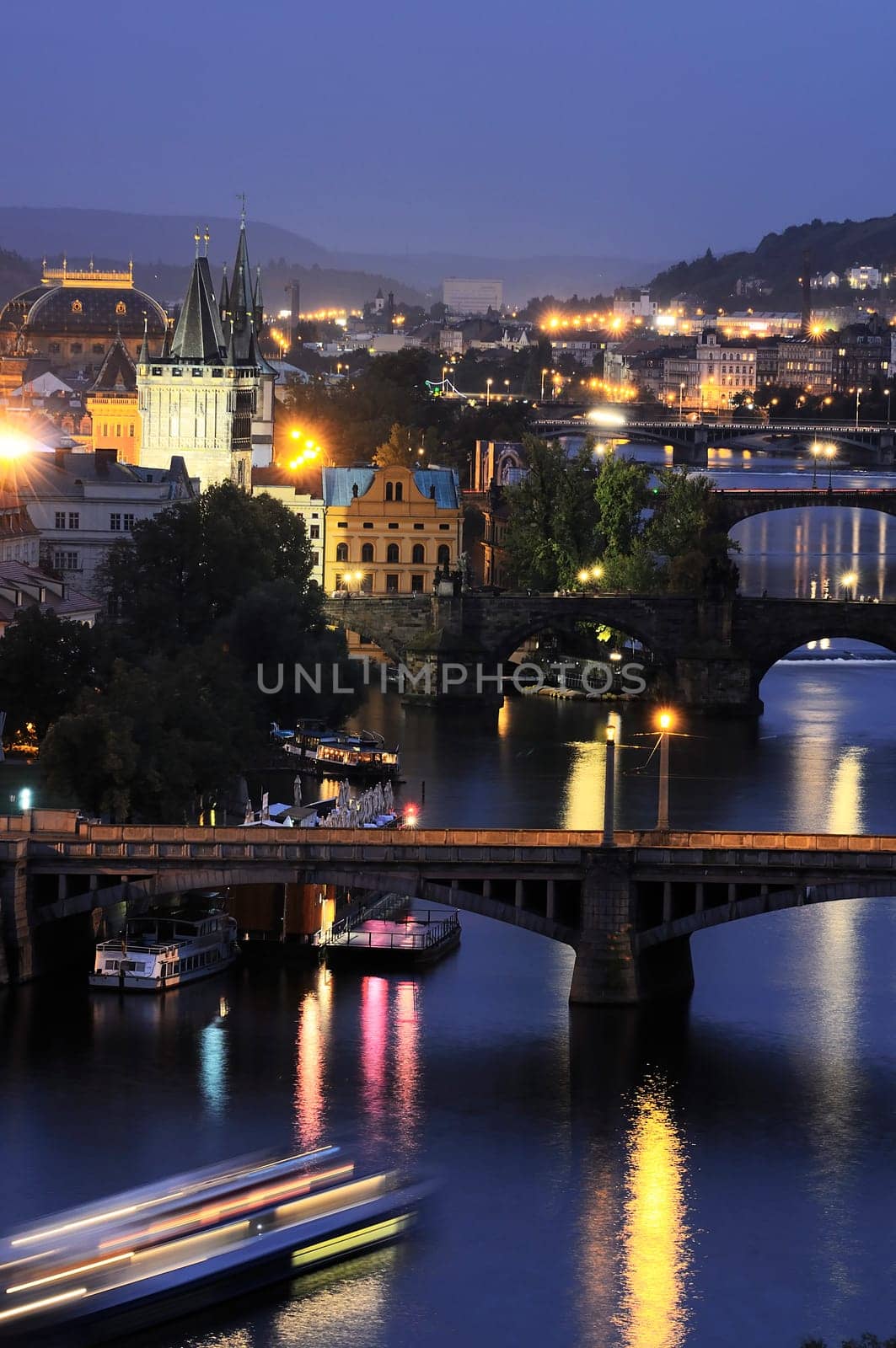 Prague at night. Czech Republic