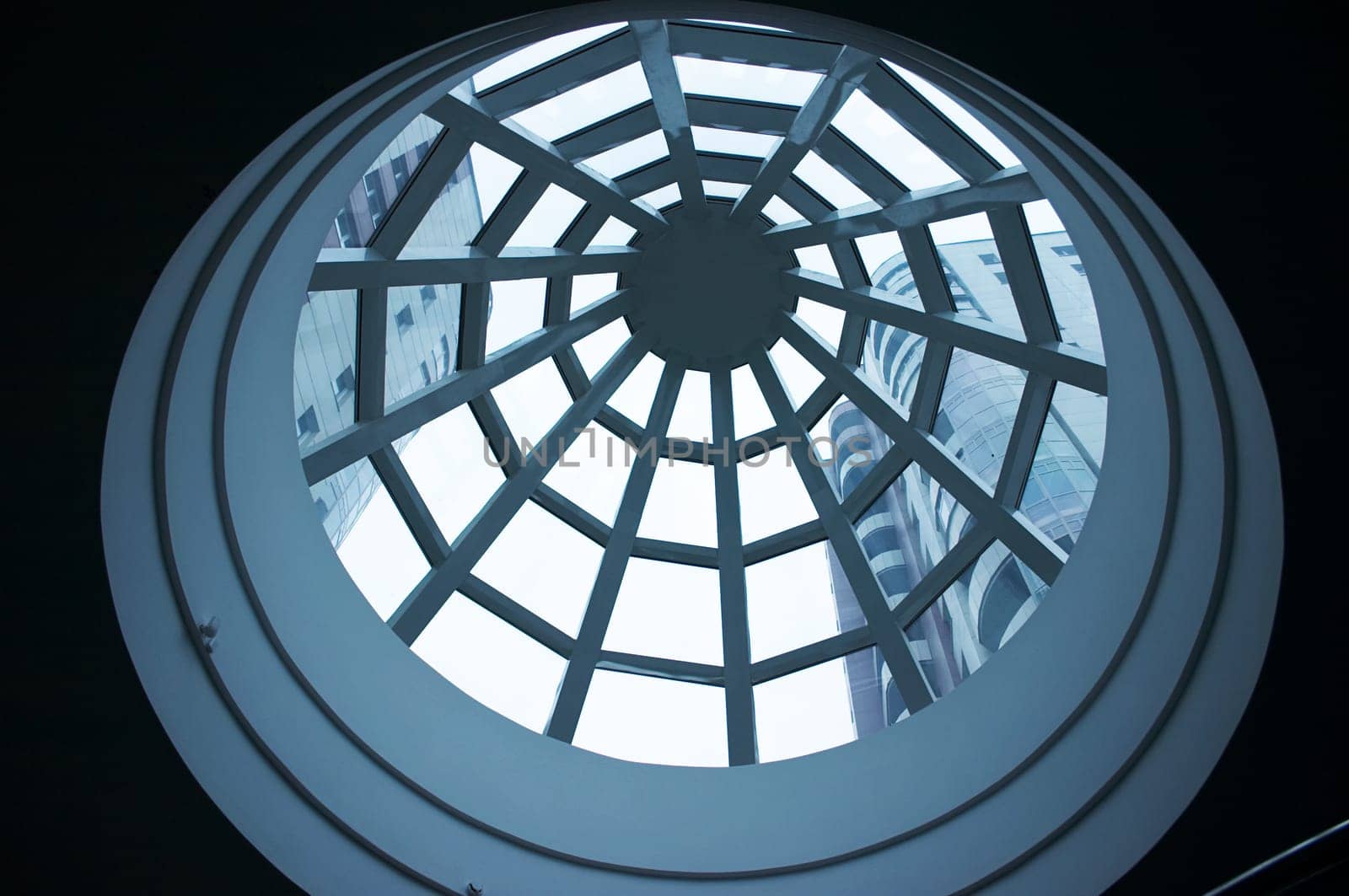Dome of atrium in new office
