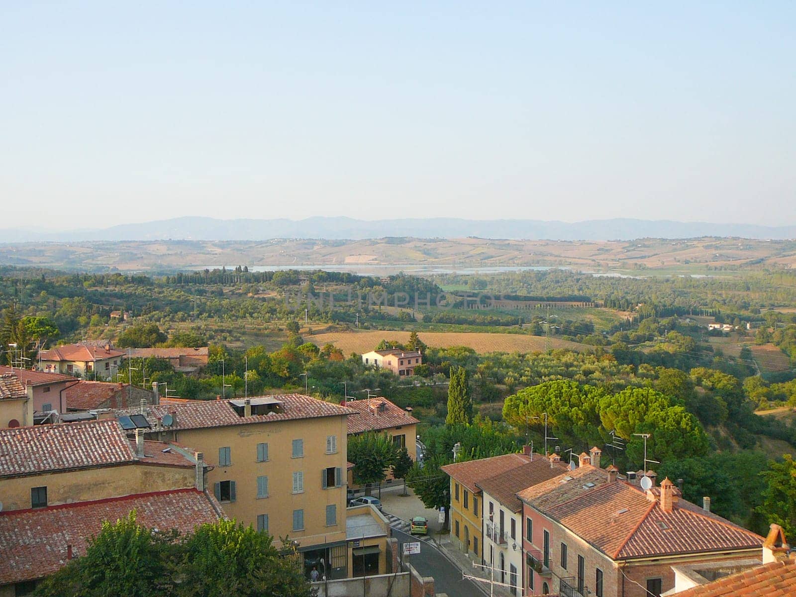 View of Chiusi in Tuscany, Italy