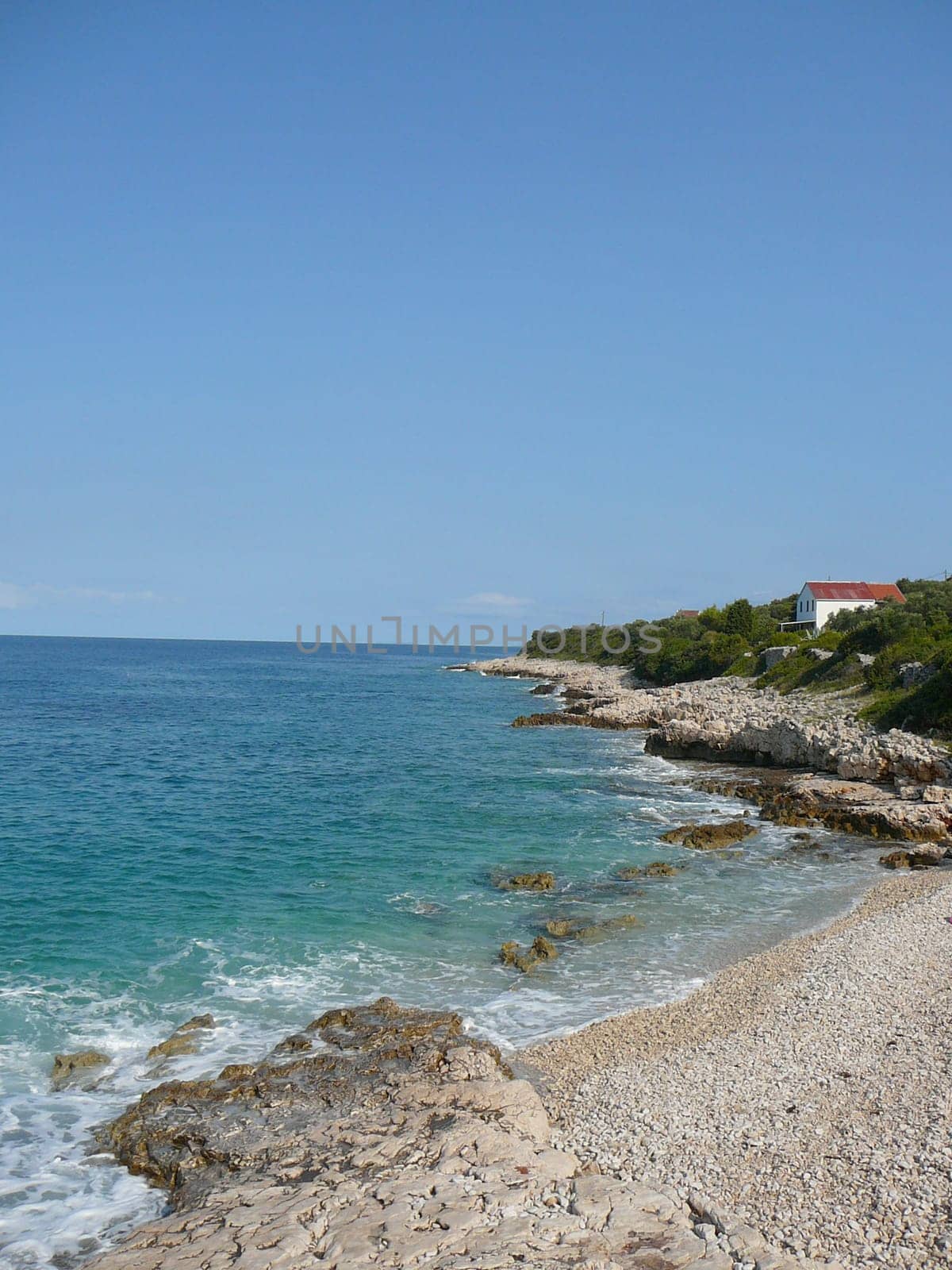 Unije island in Croatia part of the Cres Losinj archipelago in the Adriatic Sea