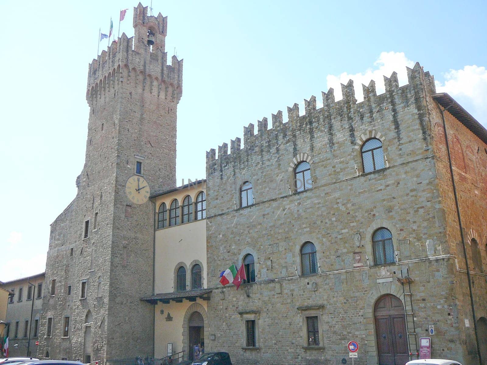 View of the Town of Arezzo in Tuscany, Italy