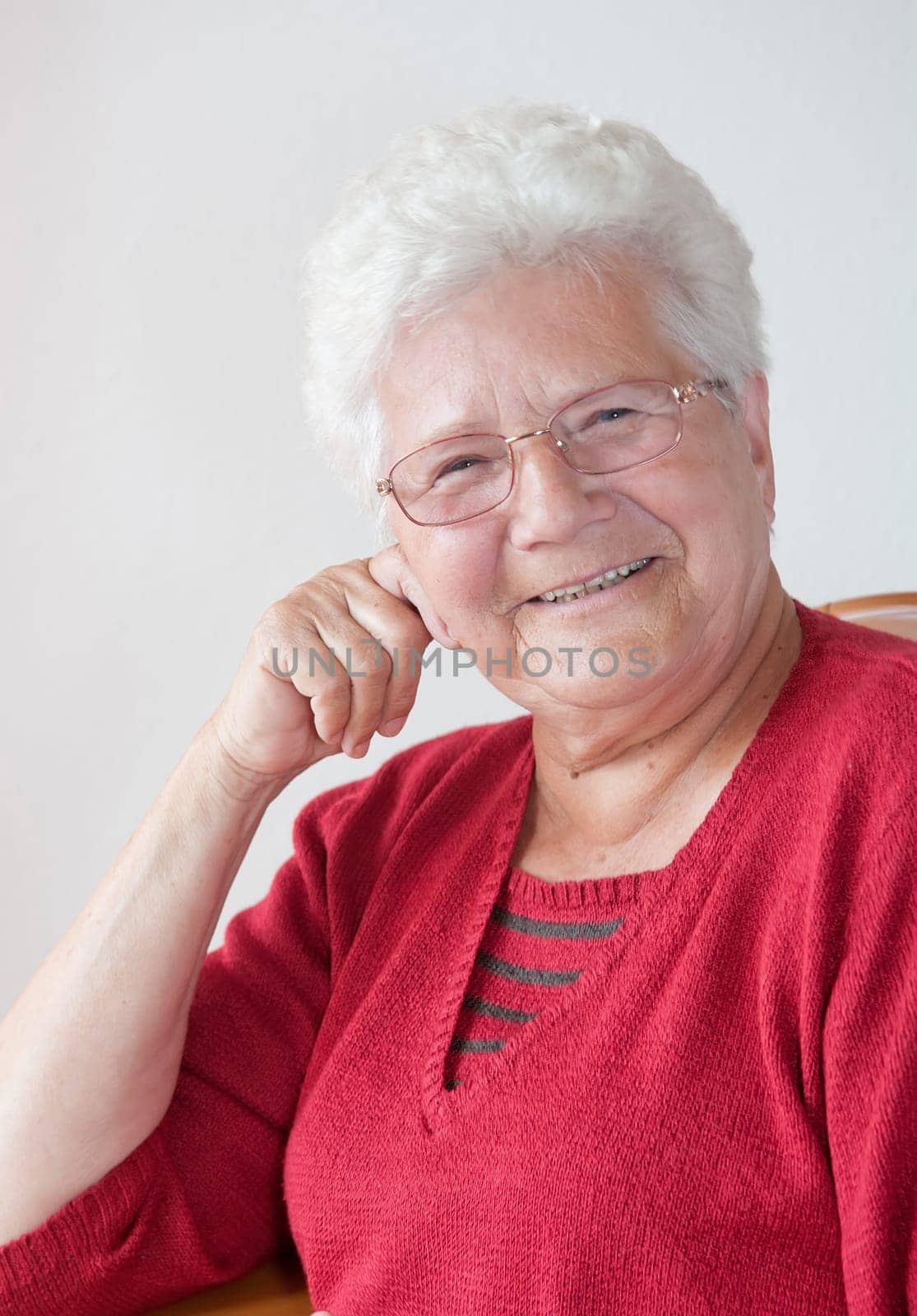 Cheerful pensioner