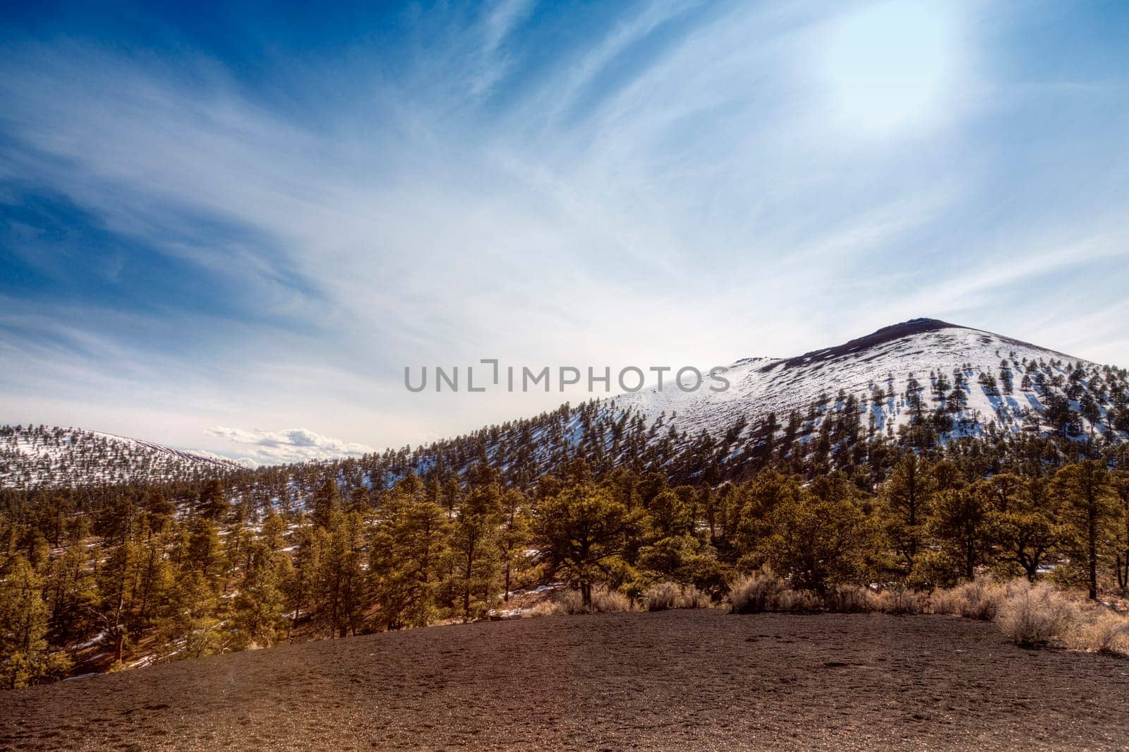 Image of Sunset Crater volcano in Flagstaff, Arizona