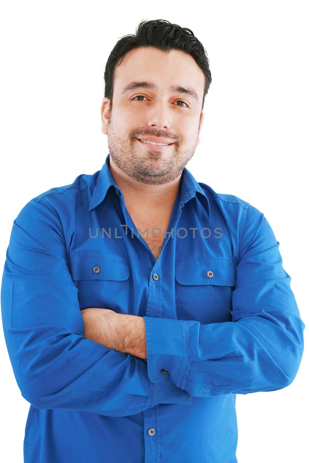 Handsome young man smiling.
